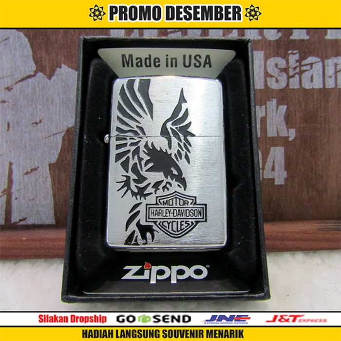 terbaru Korek api motif Zippo Elang KRA003HGR