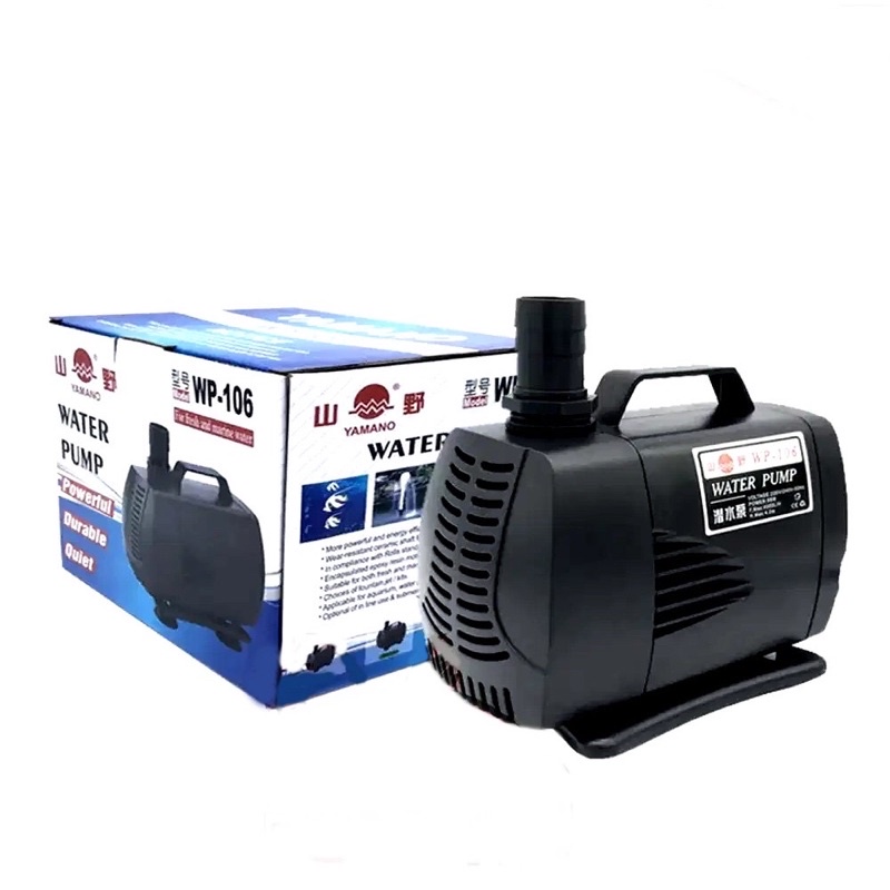 Yamano WP-106 Pompa Air Aquarium Hidroponik WP 106 Celup Kolam Pump Pond Water Ikan Fish Air Mancur