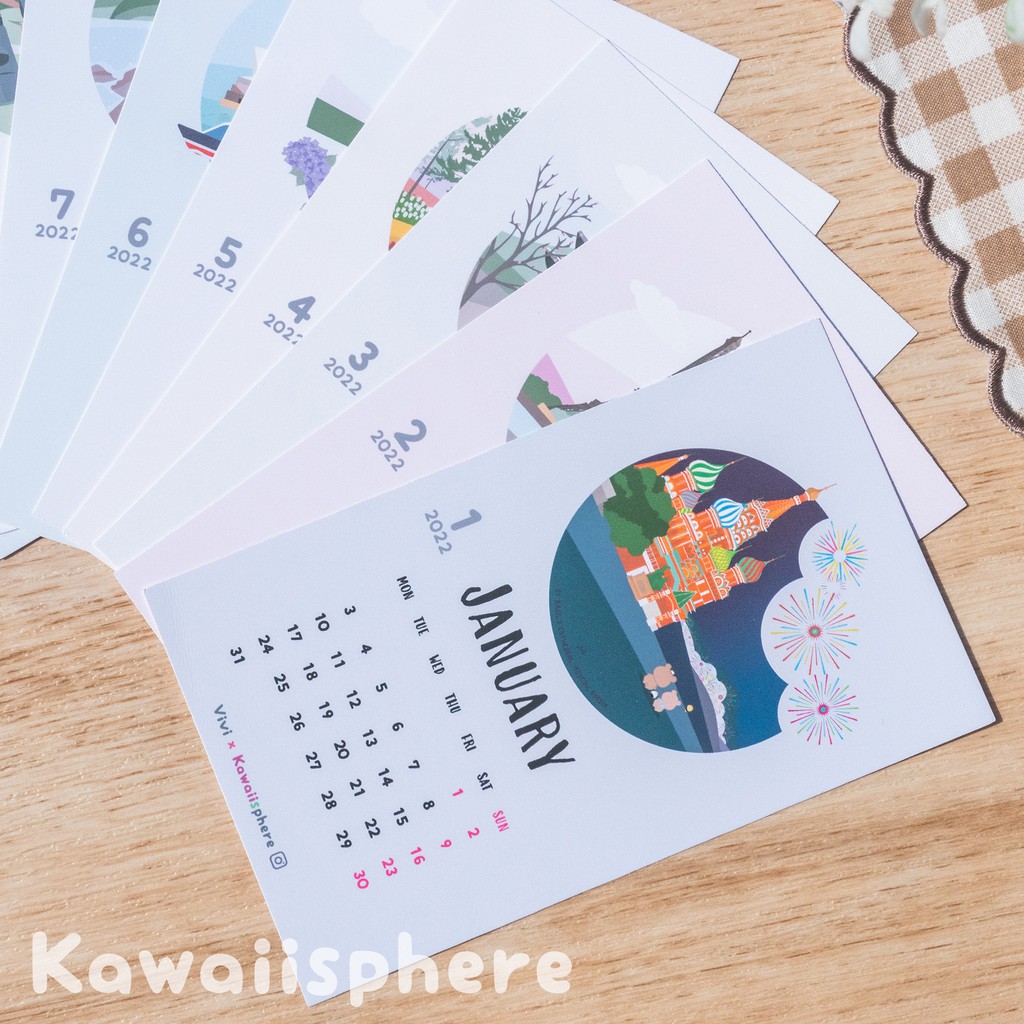 

Sticker Kalender 2022 | Kawaiisphere Calendar Sticker for Planner