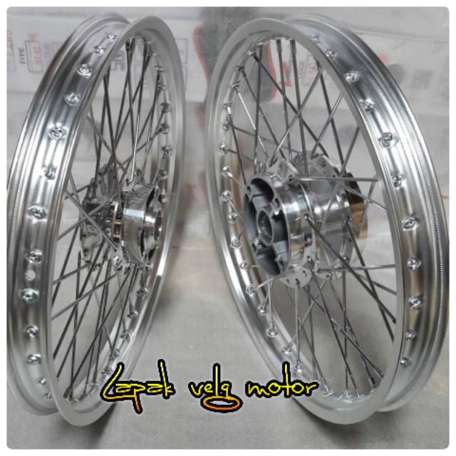Velg jari jari untuk mx new 135 double disc ring v rossi wm silver