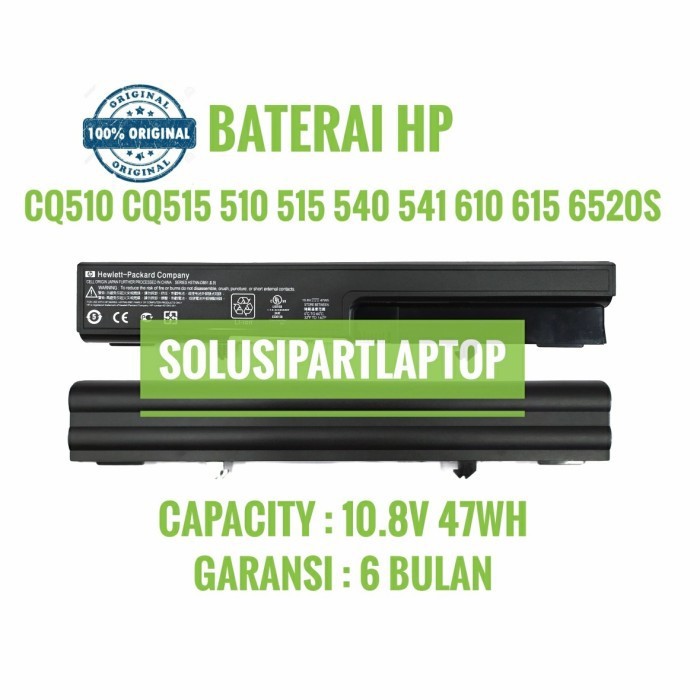 ORIGINAL Baterai Laptop HP Compaq 510 515 CQ510 CQ51