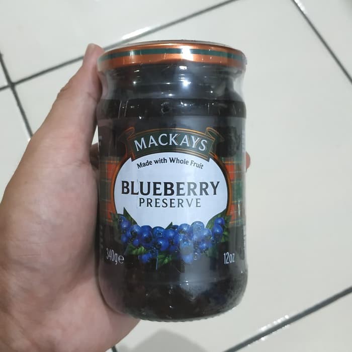 

Mackays Selai Rasa Buah 340 gr. Mackays Blueberry Preserve