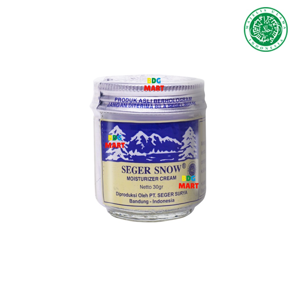 Haslin Seger Snow Moisturizer Cream Pot Beling Halal MUI - 30gr