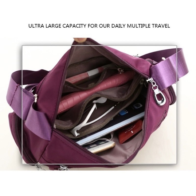 TI 3038 -  TAS SELEMPANG WANITA  IMPORT MURAH BATAM - B