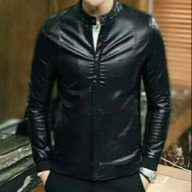 Garansi 5 Tahun Jaket Kulit Asli Warna Hitam Model Korea Jaket Kulit Bandung Jaket Kulit Keren