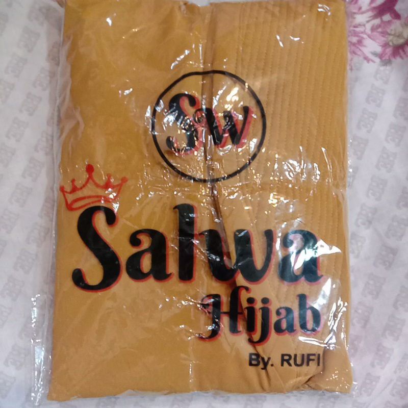 TERBARU!! KHIMAR 2LAYER BERSWAROSKY CHANEL-KUNING