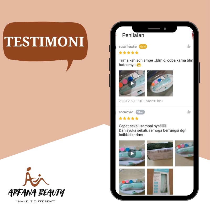 Gunting Kuku Bayi Elektrik Baby Nail Trimmer Perlengkapan Perawatan Bayi Perawatan Kuku