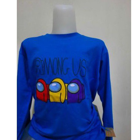 KAOS ANAK LAKI DAN PEREMPUAN TANGAN PANJANG CORAK AMONG US