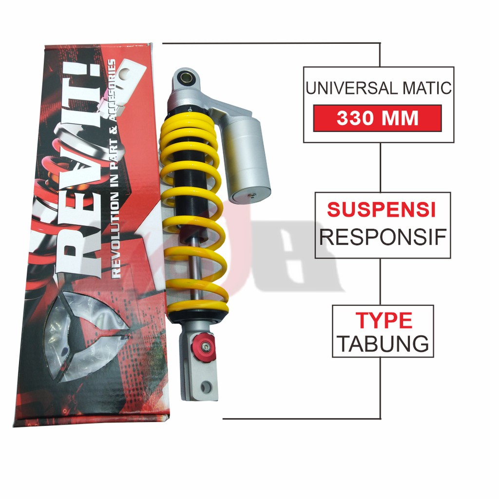 Shockbreaker Tabung Racing REV IT Shock Motor Matic Beat Vario 330mm