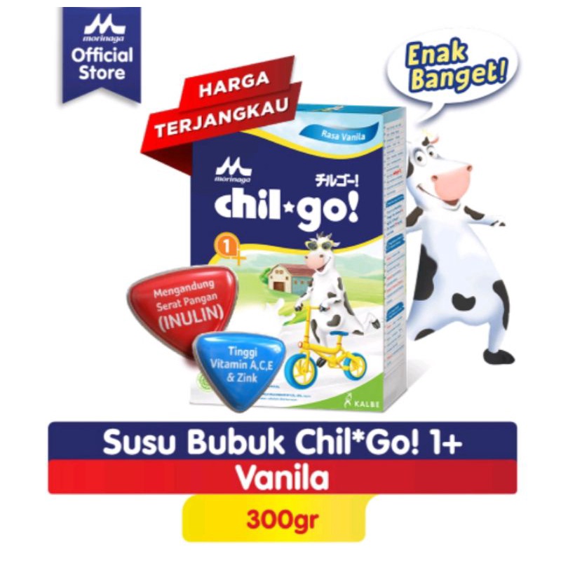 

Morinaga Chil Go 1+ 300gr Madu/vanilla