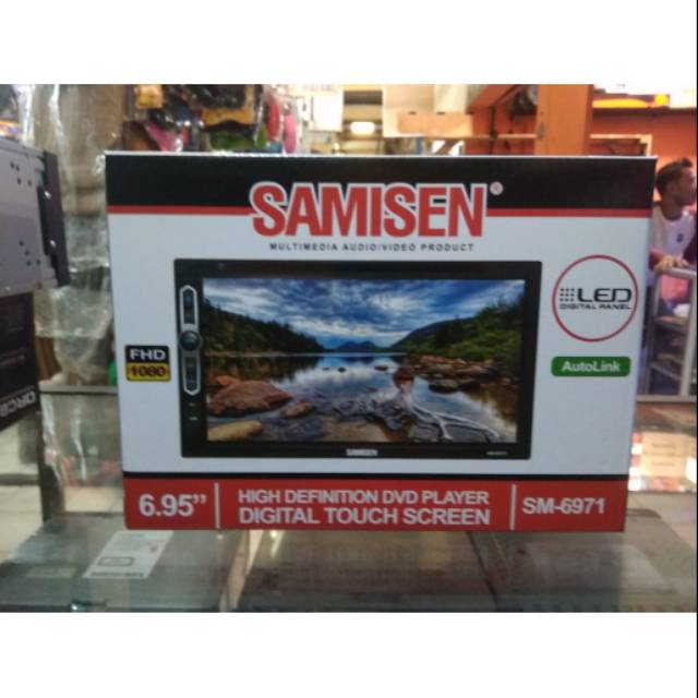 Doubleidn tv samisen autolink mirorlink cd vcd dvd usb audio mobil