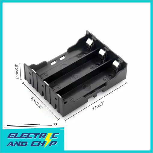 Battery Holder Case Tempat Baterai 3 Slot 18650