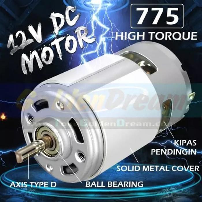 Berkualitas dinamo DC 775 motor DC775 12V murni HIGH SPEED Torsi BESAR dinamo motor DIY powertools
