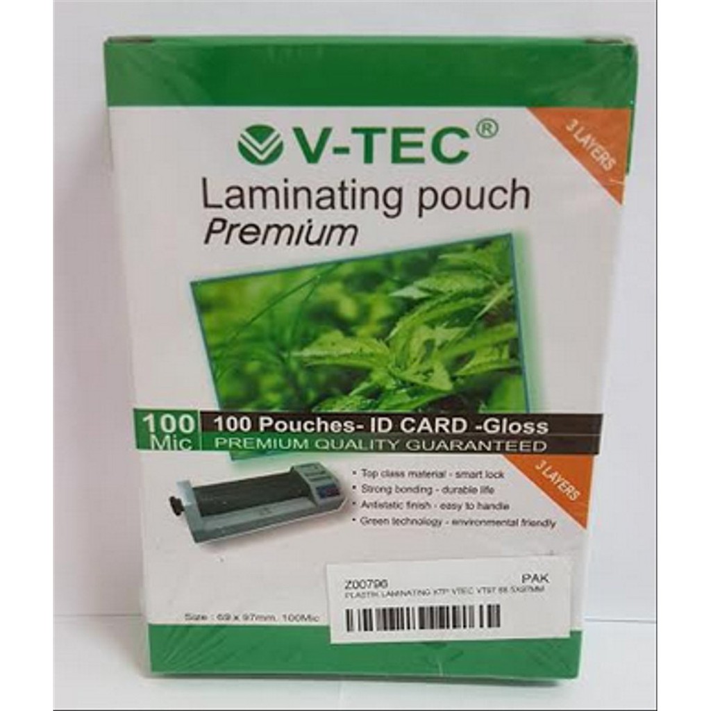 Plastik Laminating V-Tec VT-97 ID Card 100 Micron