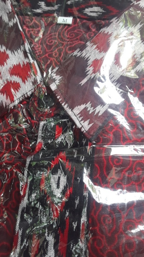 Asifa Batik Hrb026 Kenongo Kemeja Tosca Pendek Pekalongan Padi M L Xl Sogan Tulis Halus Kemeja Batik