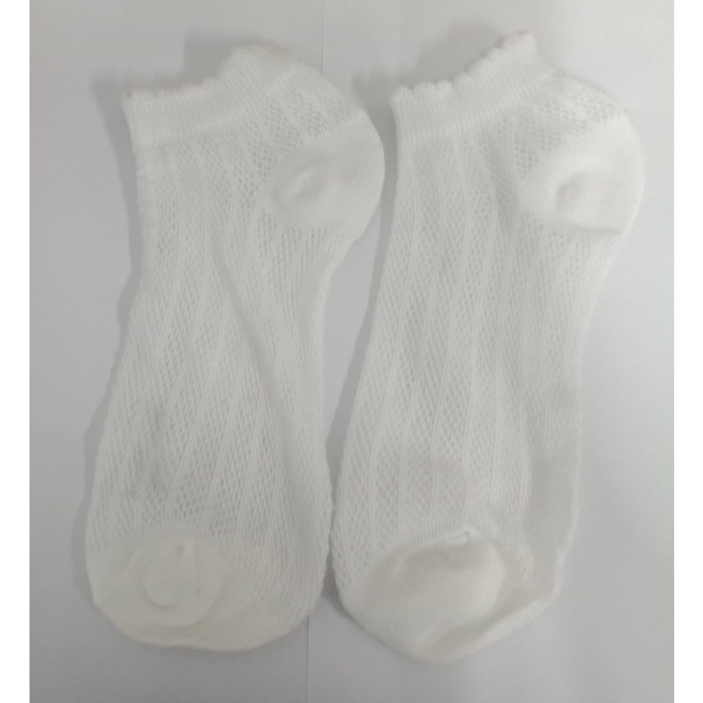 ⭐Gogoland⭐ Kaos Kaki Ankle Cute Kaos Kaki Pendek Polos dan Motif Semata Kaki Import Murah Motif Polos R108 R568 KK006-MOTIF 3 PUTIH