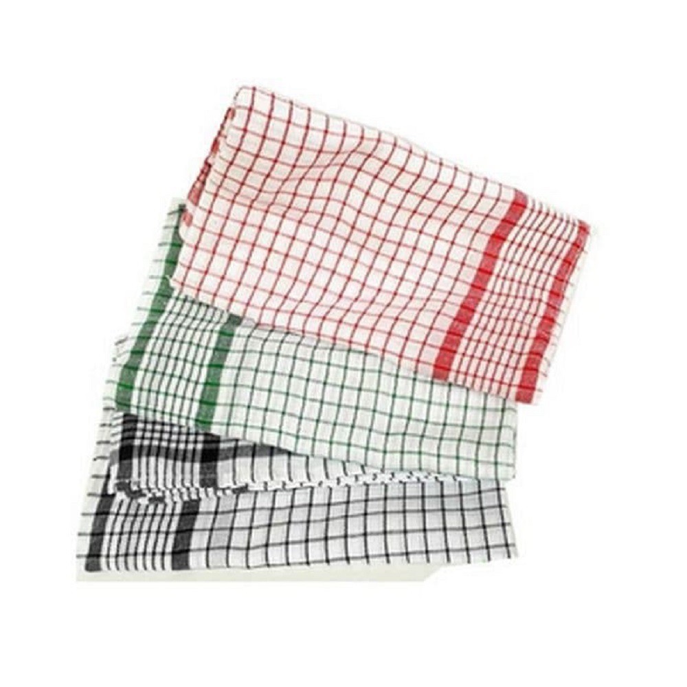 Serbet Dapur Kain Lap Piring Kotak Makan Napkin Towel Lap Tangan Serba Guna Cuci Piring Katun Murah