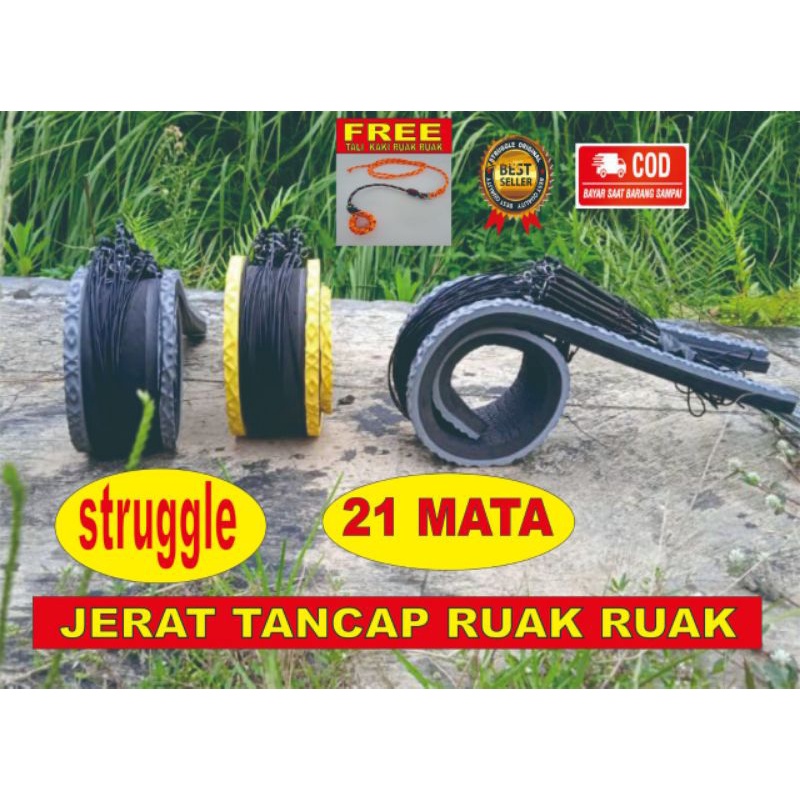 (STRUGGLE)JERAT RACIK TANCAP (21 tiang) RUAK RUAK KOREO WAK WAK, BELIBIS, MANDAR, TIKUSAN, BURUNG RAWA DLL