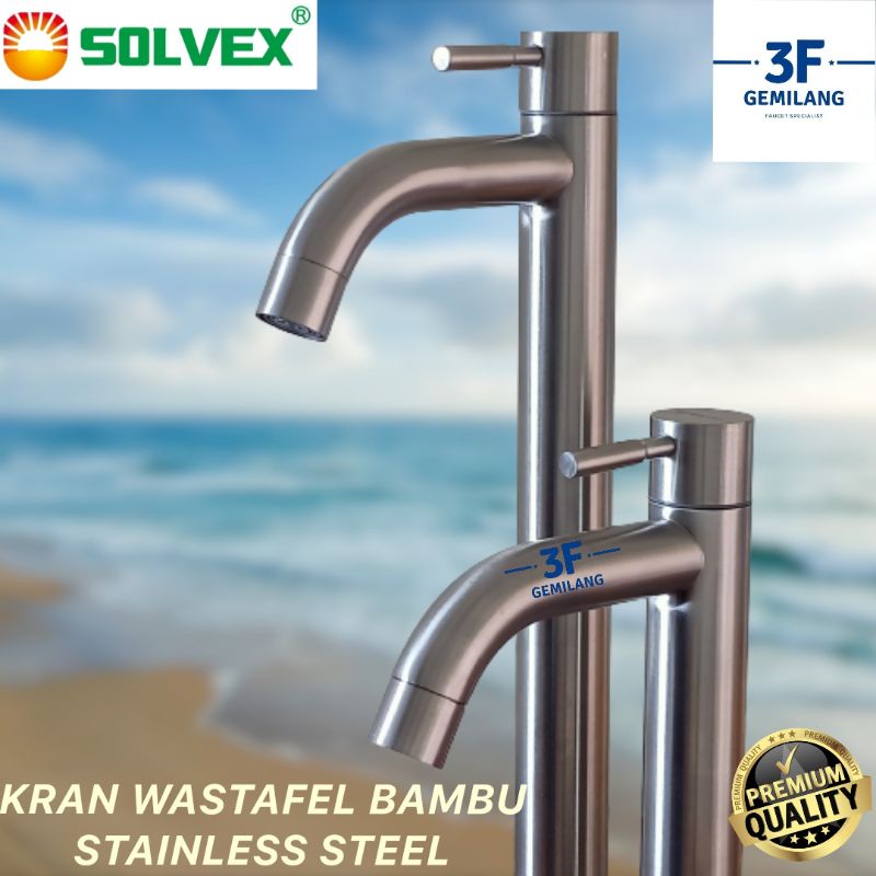 SOLVEX - KRAN WASTAFEL BAMBU STAINLESS STEEL HIGH QUALITY