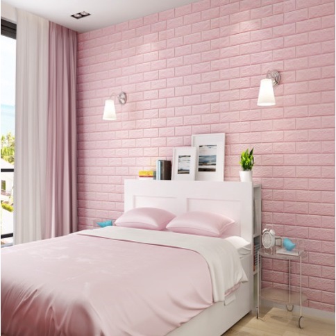 COD - H5163 Wallpaper Dinding Foam 3D / Stiker Wallpaper Dinding Mini Dekorasi / Wallpaper 3D foam-5