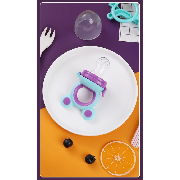 (Pimenova) Empeng Buah Sayuran Bayi Lucu Dot Bayi Baby Fruit Food Feeder motif mickey