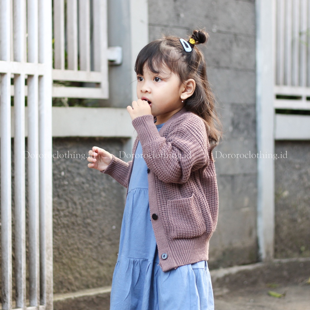 Cardigan Rajut Anak / Kardigan Anak Oversize Usia 2-5 tahun / Cardigan Anggit Anak