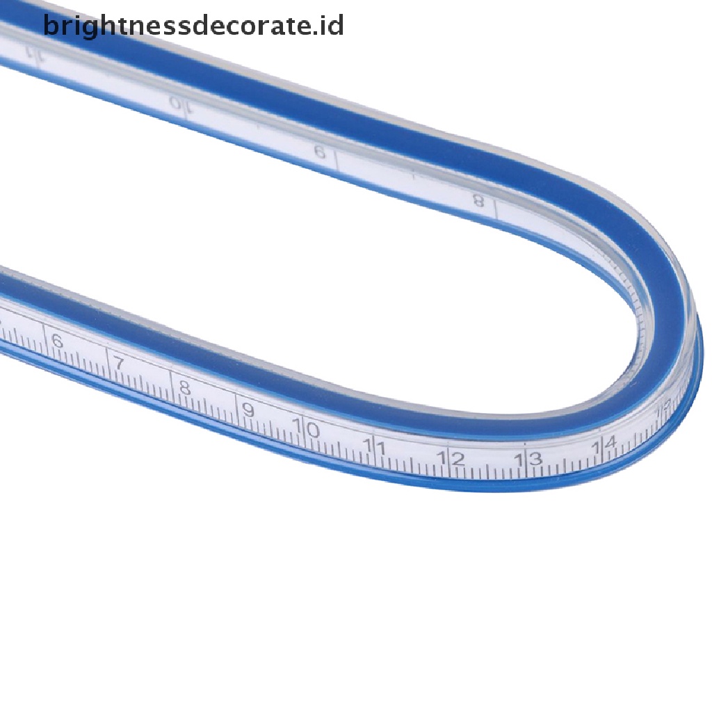 Alat Penggaris Gambar Drafting Flexible Bahan Plastik Vinyl Ukuran 30cm