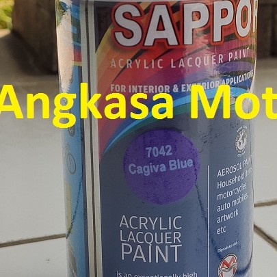 

Cat Semprot CAGIVA BLUE 7042 Sapporo BIRU CAVIGA Spray Pylox Pilox 300 ML