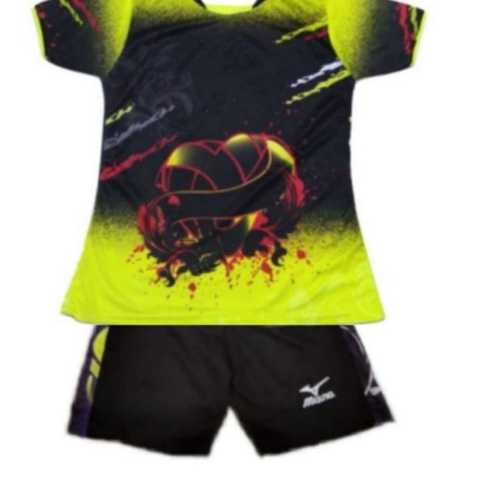 ❂ Setelan Baju Voli Cewek Voli Wanita Full Printing SC33 ♫