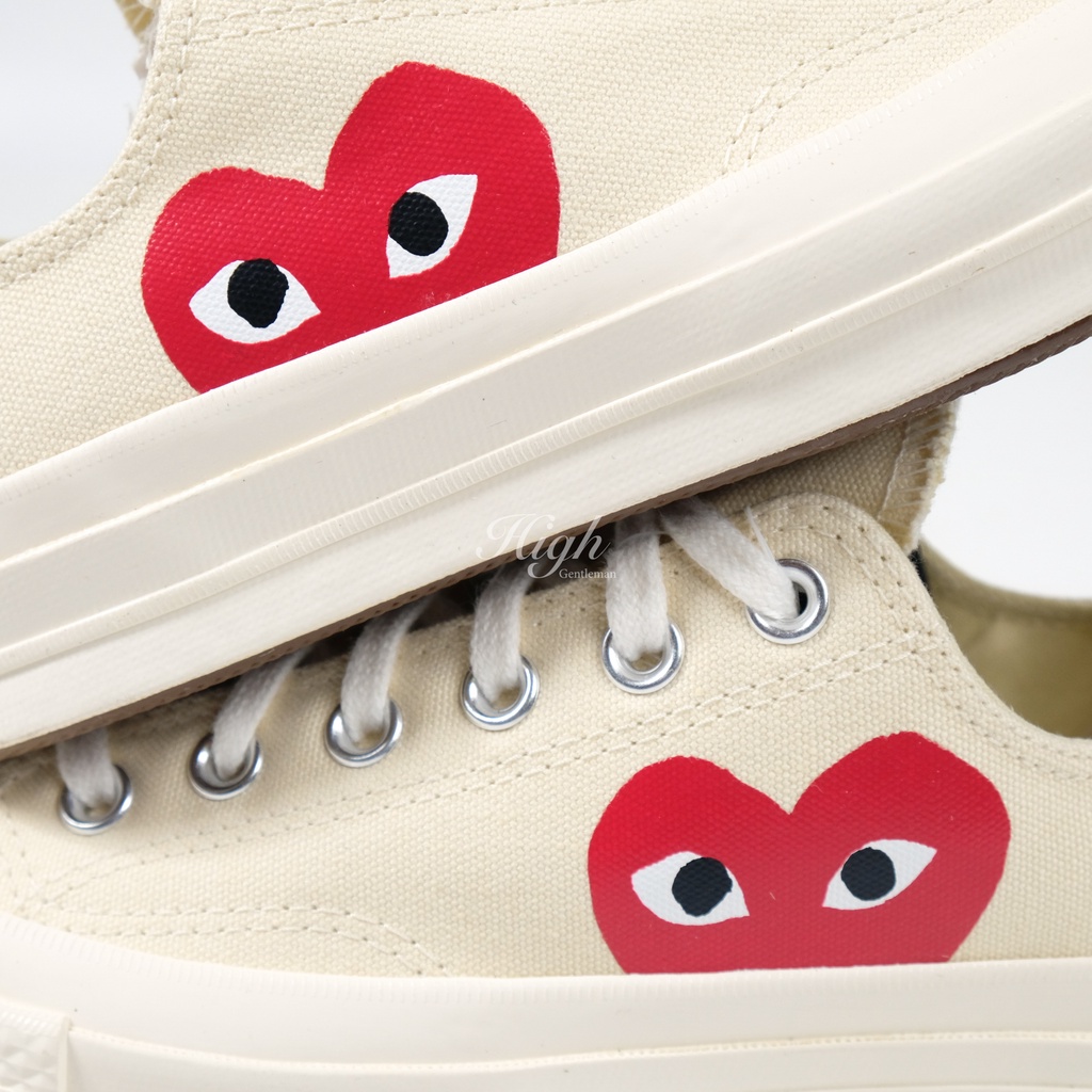 Converse x CDG Play Low White 100% Authentic