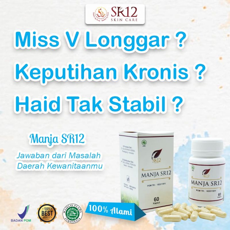 SR12 Manjakani Obat Keputihan Herbal - Pelancar Telat Haid - Merapatkan