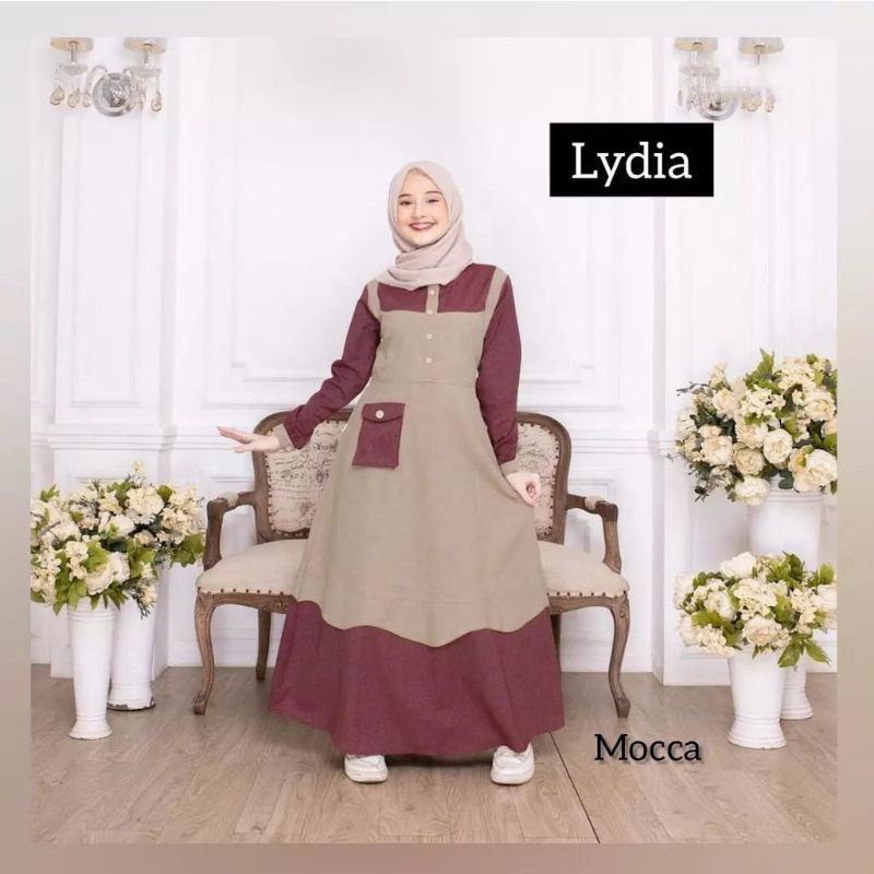 Lydia dress kids/ gamis anak tanggung model terbaru usia 10-12 tahun