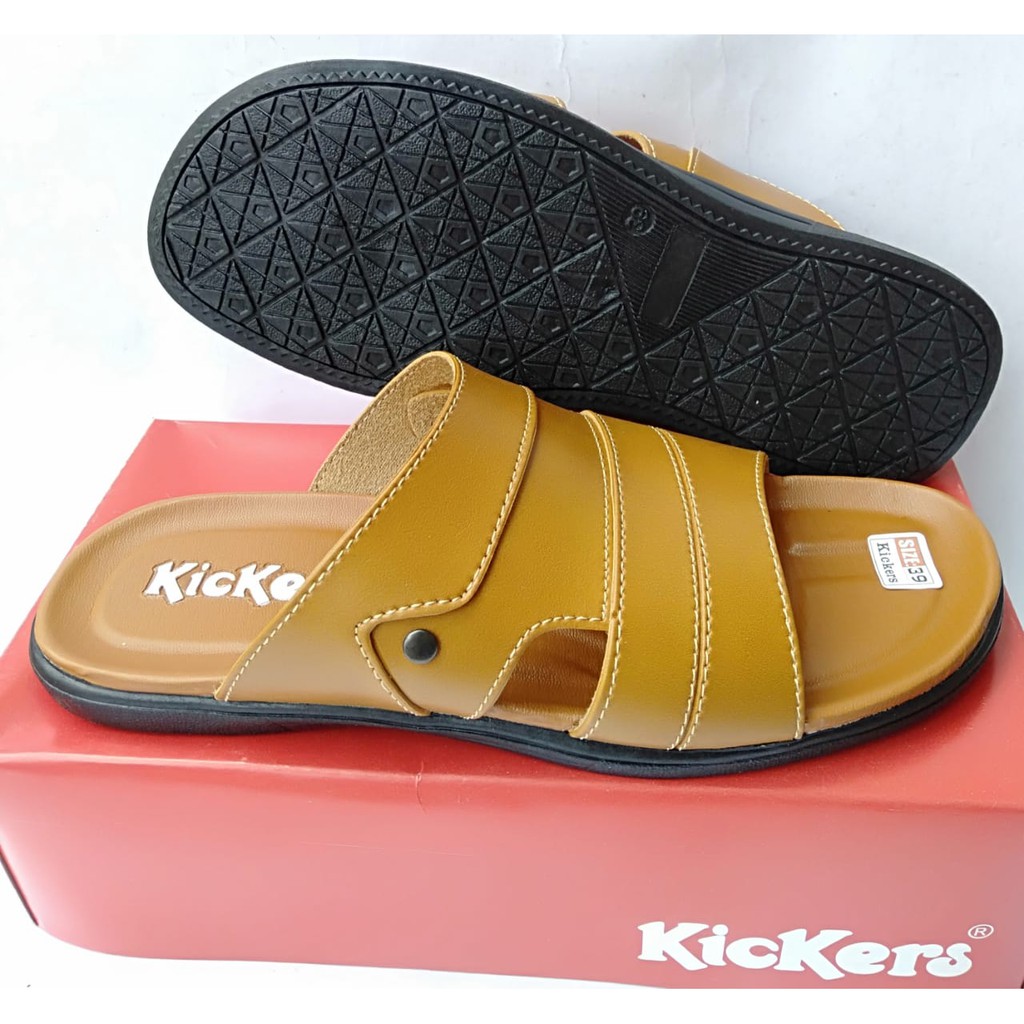 Kickers sandal pria selop slide original casual kasual dewasa terbaru murah kekinian berkualitas COD