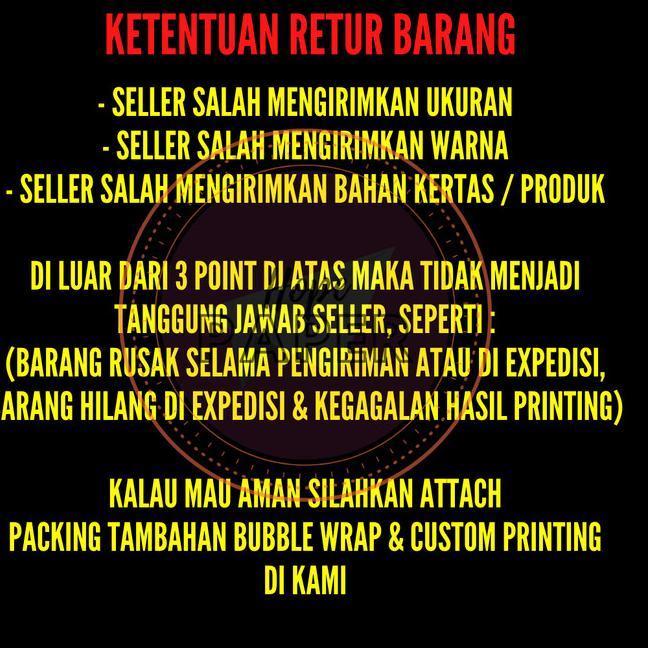 

✭ Kertas Stiker Chromo Glossy F4 50 pcs / Kertas Sticker / Stiker Cromo ➪