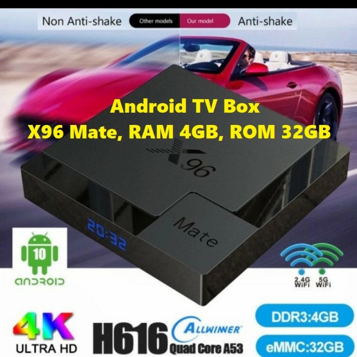 Dijual X96 Mate Smart Android Tv Box 432 4GB32GB TvBox 4GB 4K Bluetooth OTT Limited