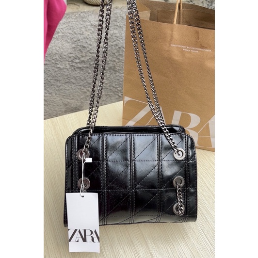 ZR Shoulder Bag Black Glossy