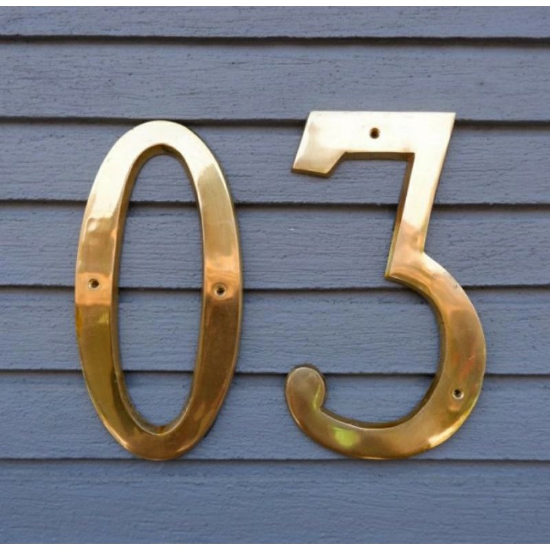 Nomor / Angka / Huruf Rumah dan Kantor Besar Kuningan / Nomor Dinding