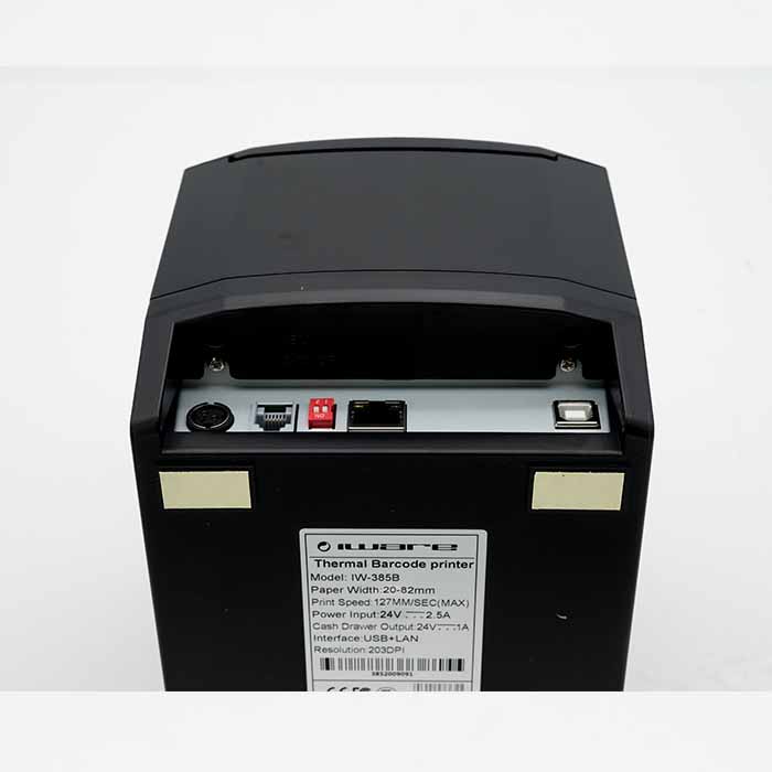 PRINTER LABEL BARCODE THERMAL DAN STRUK KASIR IWARE IW-385B USB - LAN