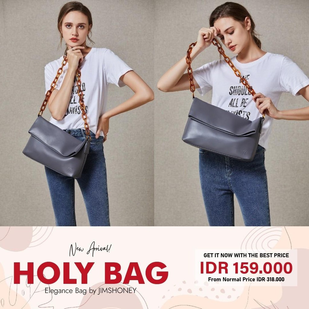 Jims Honey Holy Bag Tas Selempang Wanita Murah Import Sling Cewek Casual Fashion Korea Jimshoney