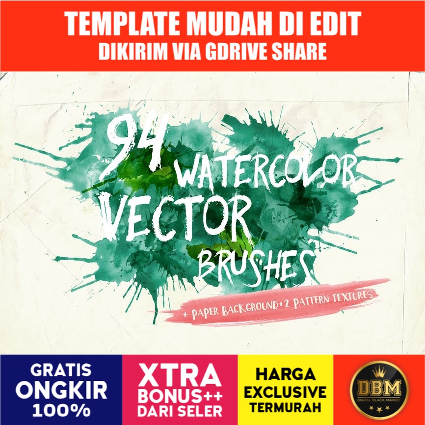 Watercolor Vector Art Brushes