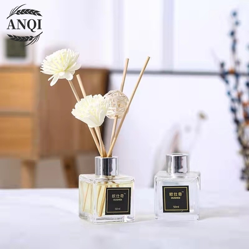 ANQI 1888 Parfum Ruangan Black Rose Parfum Ruangan Aroma Diffuser Reed Sticks Rattan Ball