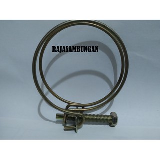 Jual Klem Selang Kawat Inch Double Wire Hose Clamp Pengencang Selang