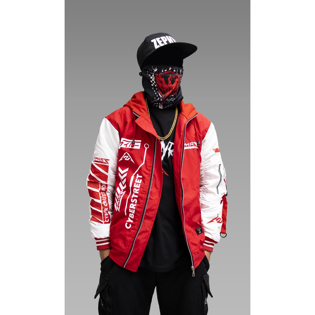 ZIPPER  CYBER STREET RED ZEPHYRS