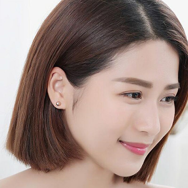 GG Anting Tusuk Bundar Titanium Simple