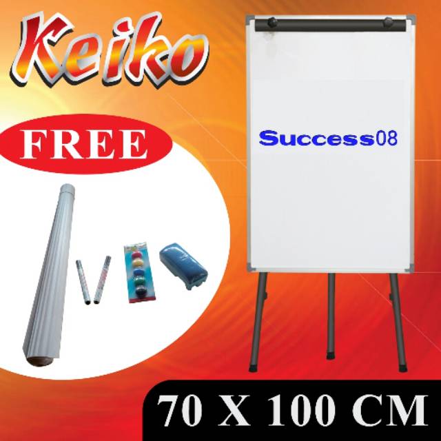 

Flipchart magnetic keiko uk 70x100 Cm BONUS spidol 2 Pcs Hapusan 1 Pcs Kertas 15 Lembar magnet 8 Pcs