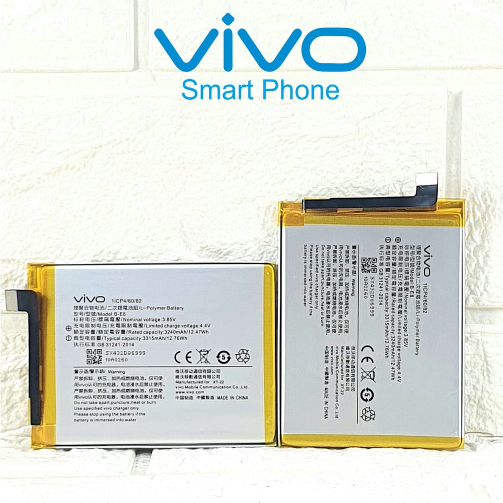 Baterai Battery Original VIVO B-E8 BE8 For Hp V11 - V11i - vivo 1806 - Vivo Y97 - V1813 - V1813A - V1813