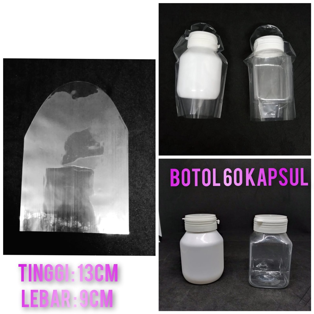 Segel botol 60 kapsul  / segel PVC / shrink seal