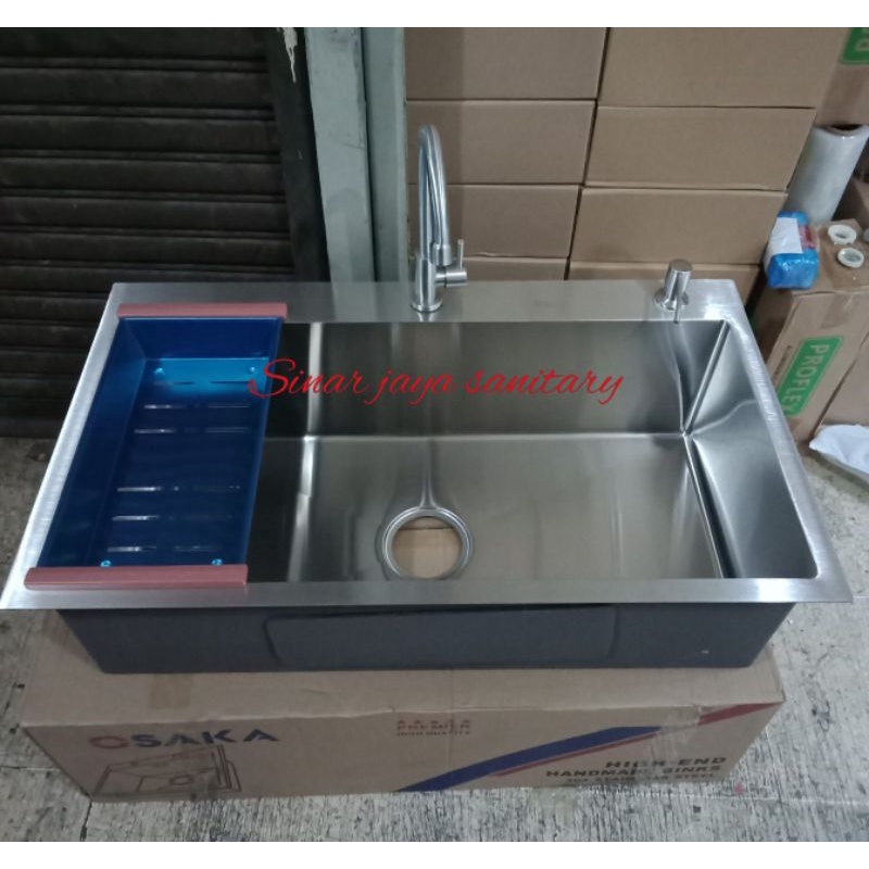 Paket kitchen sink OSAKA 8050 stainless &quot;ORIGINAL&quot; / kitchen sink model bolzano 8050 stainlesa