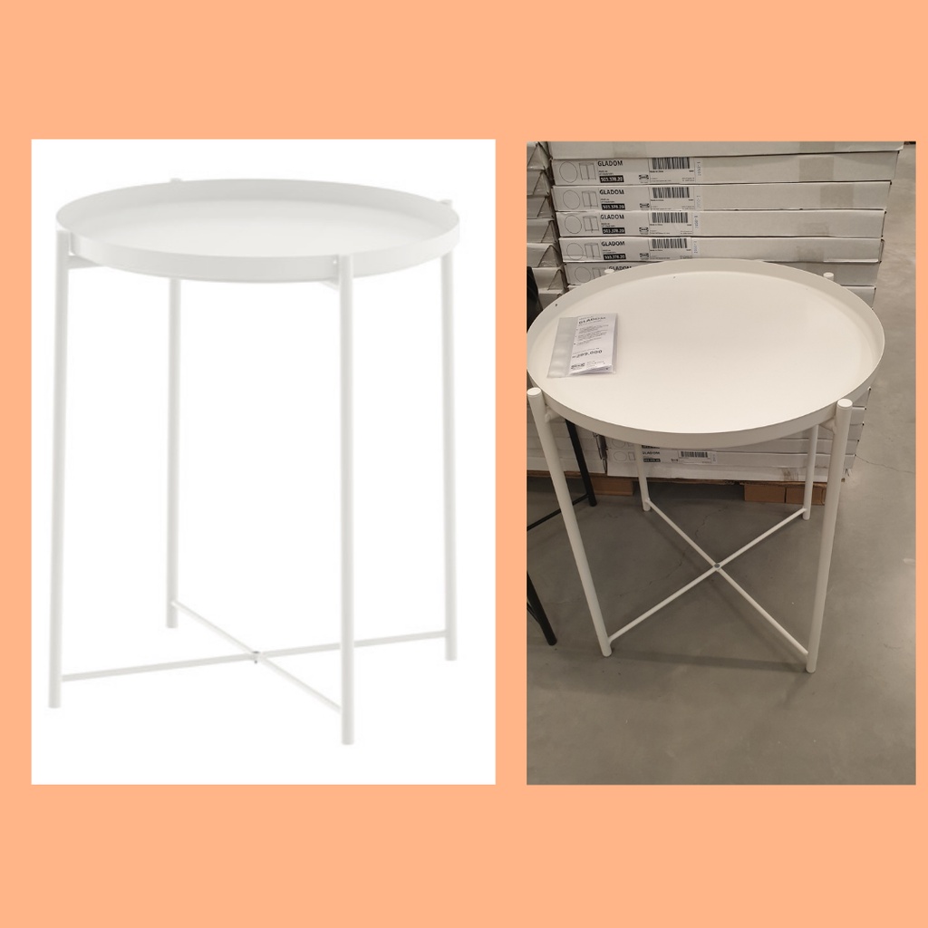 Ikea Gladom Tray Table Meja Baki Besi Shopee Indonesia