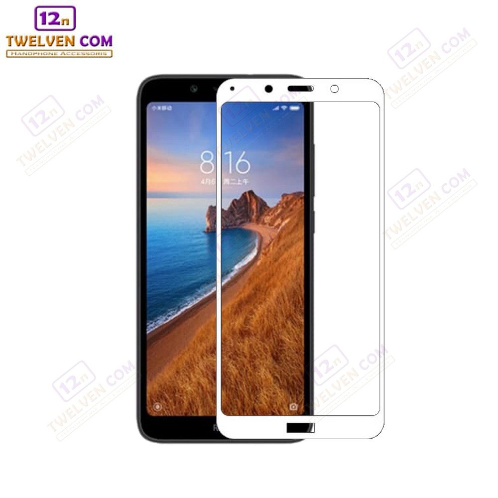 zenBlade 5D Full Cover Tempered Glass Xiaomi Redmi 7A - Putih